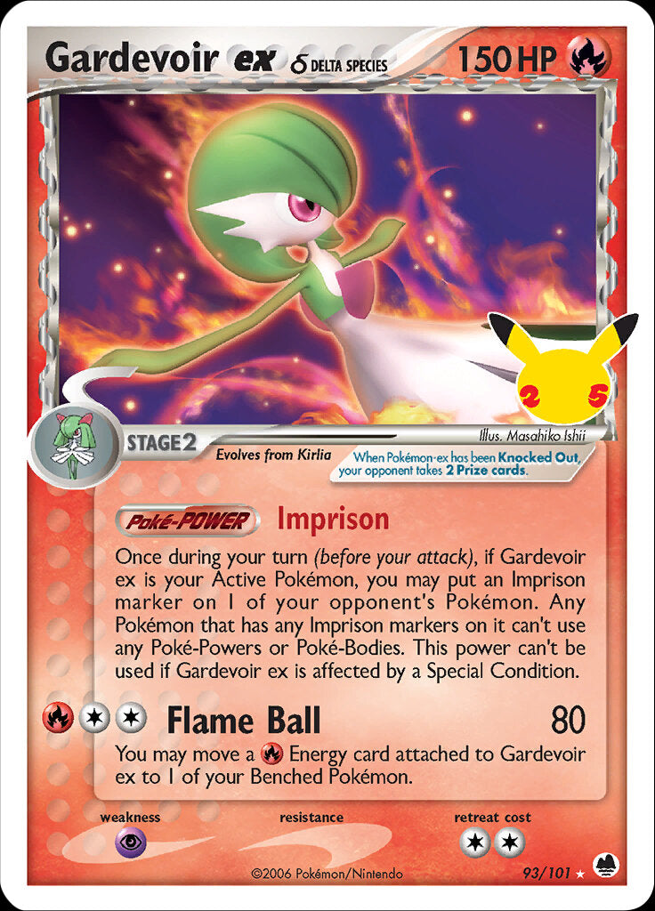 Gardevoir ex (93/101) (Delta Species) [Celebrations: 25th Anniversary - Classic Collection] | KingTCG.ca