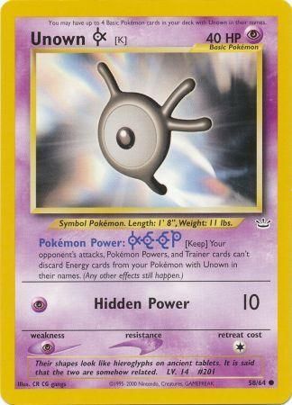 Unown [K] (58/64) [Neo Revelation] | KingTCG.ca