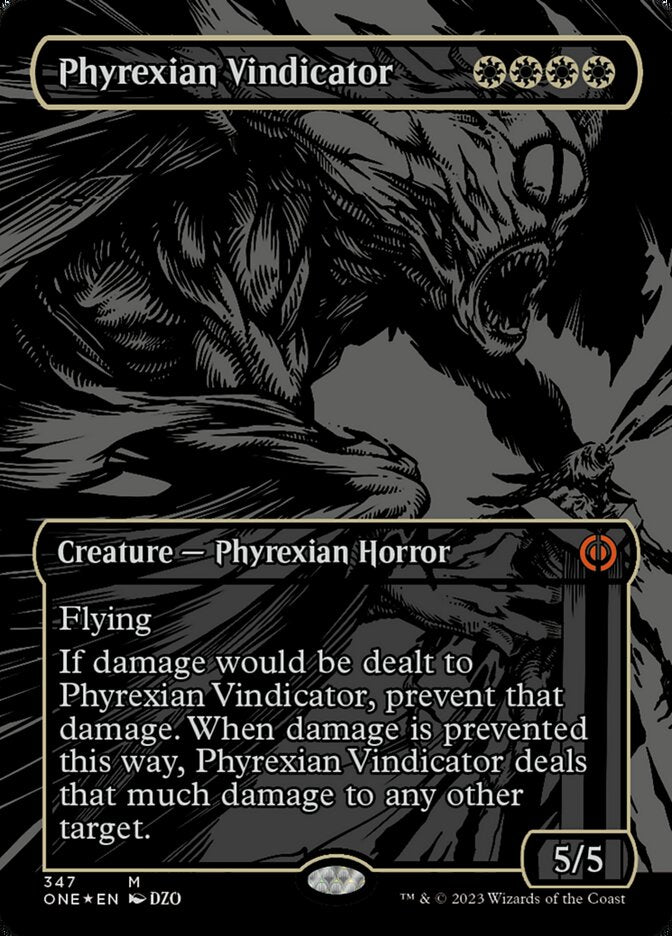 Phyrexian Vindicator (Oil Slick Raised Foil) [Phyrexia: All Will Be One] | KingTCG.ca