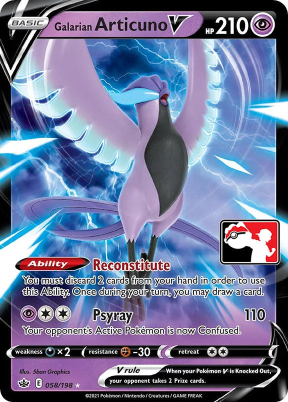 Galarian Articuno V (058/198) [Prize Pack Series One] | KingTCG.ca