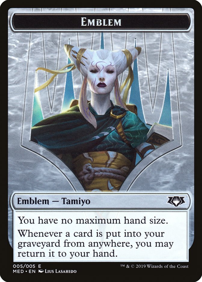 Emblem - Tamiyo, the Moon Sage [Mythic Edition Tokens] | KingTCG.ca