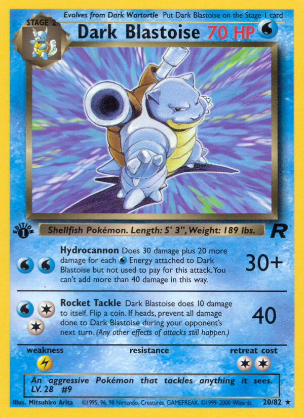 Dark Blastoise (20/82) [Team Rocket 1st Edition] | KingTCG.ca