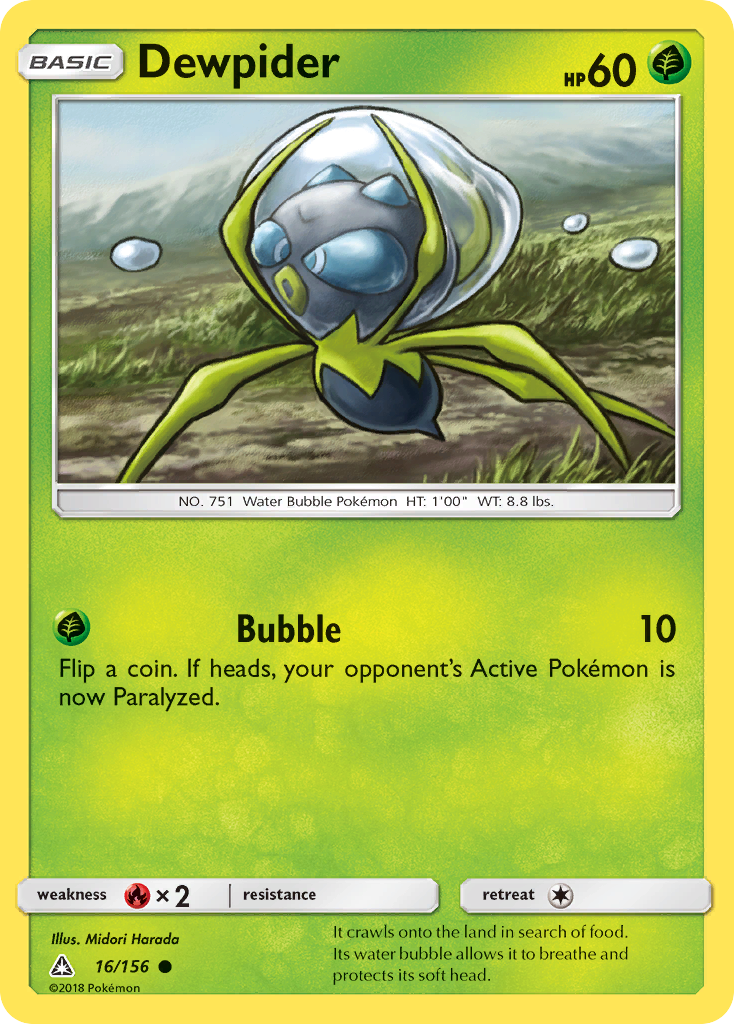 Dewpider (16/156) [Sun & Moon: Ultra Prism] | KingTCG.ca