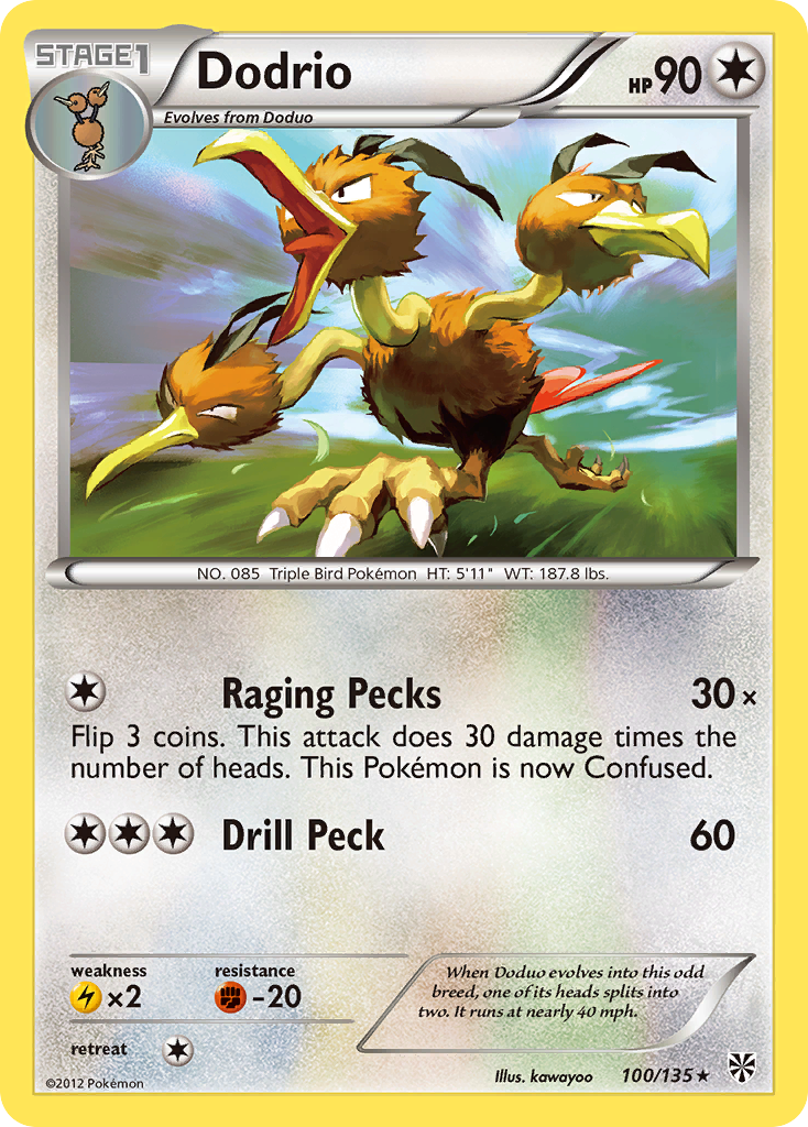 Dodrio (100/135) [Black & White: Plasma Storm] | KingTCG.ca