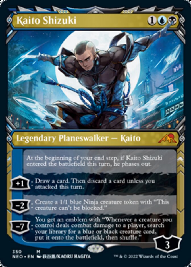 Kaito Shizuki (Showcase Ninja) [Kamigawa: Neon Dynasty] | KingTCG.ca