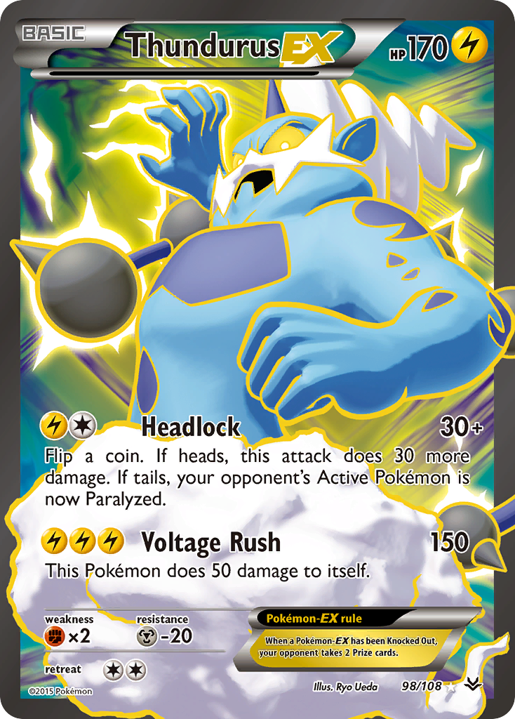 Thundurus EX (98/108) [XY: Roaring Skies] | KingTCG.ca