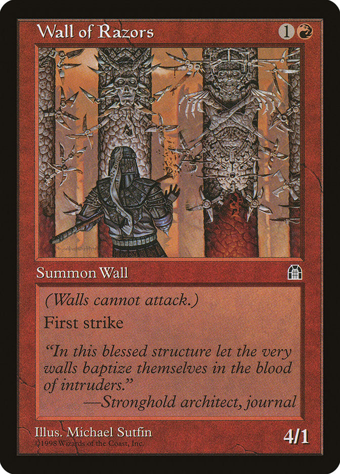 Wall of Razors [Stronghold] | KingTCG.ca