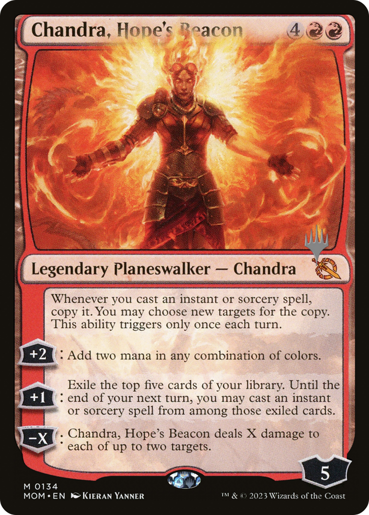 Chandra, Hope's Beacon (Promo Pack) [March of the Machine Promos] | KingTCG.ca