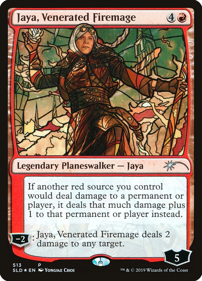 Jaya, Venerated Firemage (Stained Glass) [Secret Lair Drop Promos] | KingTCG.ca