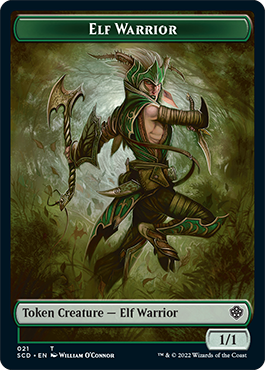 Elf Warrior // Soldier Double-Sided Token [Starter Commander Decks] | KingTCG.ca