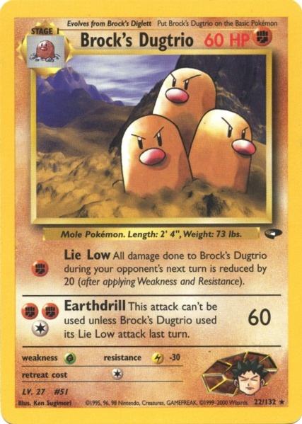 Brock's Dugtrio (22/132) [Gym Challenge] | KingTCG.ca