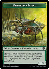 Phyrexian Wurm // Phyrexian Insect Double-Sided Token [Phyrexia: All Will Be One Commander Tokens] | KingTCG.ca