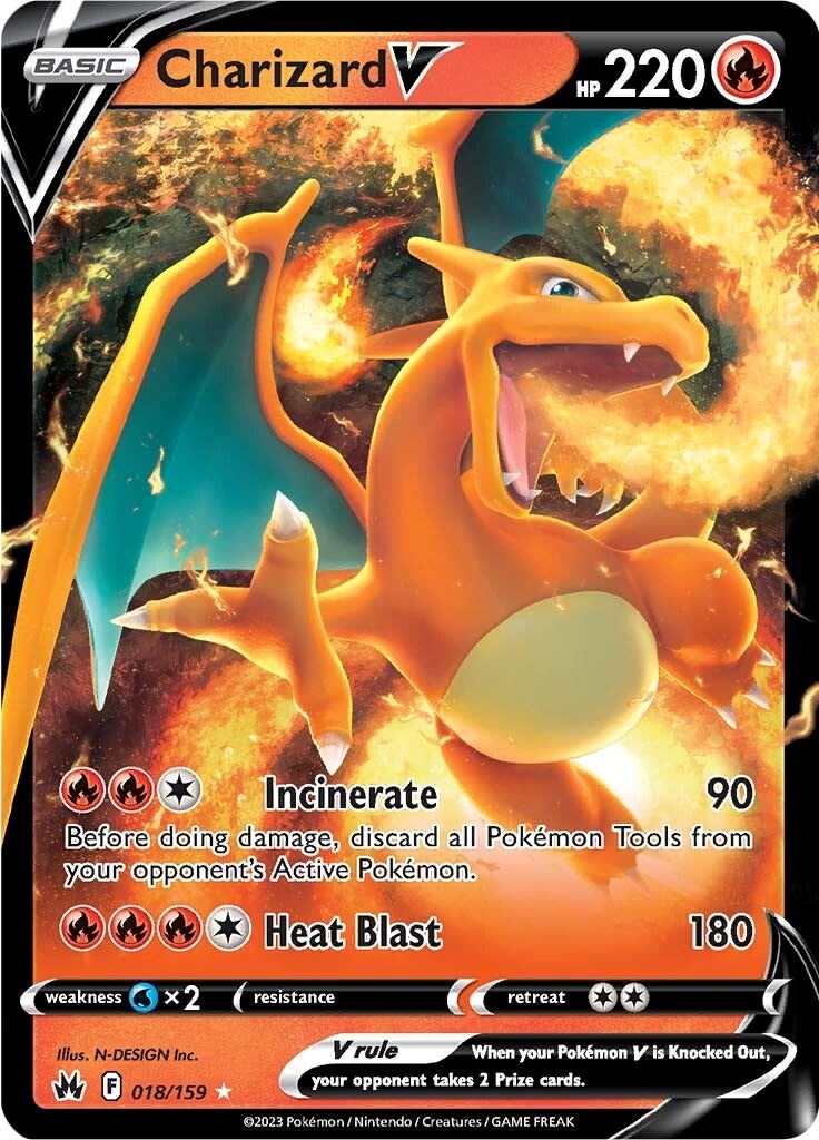 Charizard V (018/159) [Sword & Shield: Crown Zenith] | KingTCG.ca