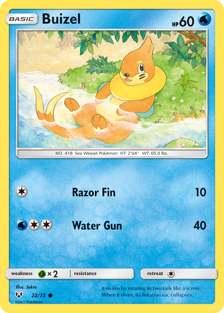 Buizel (22/73) [Sun & Moon: Shining Legends] | KingTCG.ca