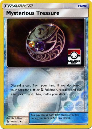 Mysterious Treasure (113a/131) (League Promo) [Sun & Moon: Forbidden Light] | KingTCG.ca