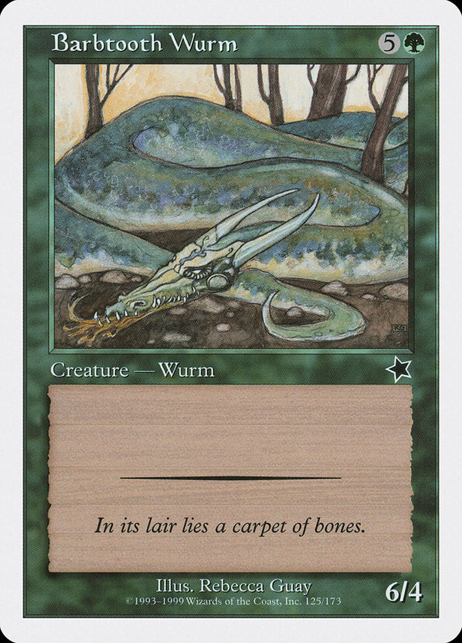 Barbtooth Wurm [Starter 1999] | KingTCG.ca