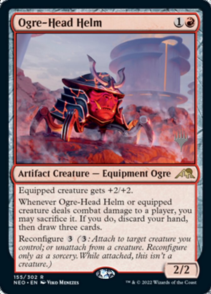 Ogre-Head Helm (Promo Pack) [Kamigawa: Neon Dynasty Promos] | KingTCG.ca