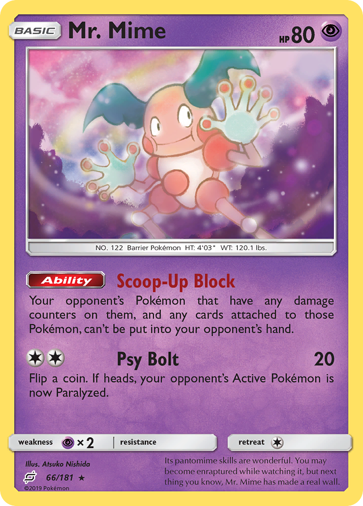 Mr. Mime (66/181) [Sun & Moon: Team Up] | KingTCG.ca