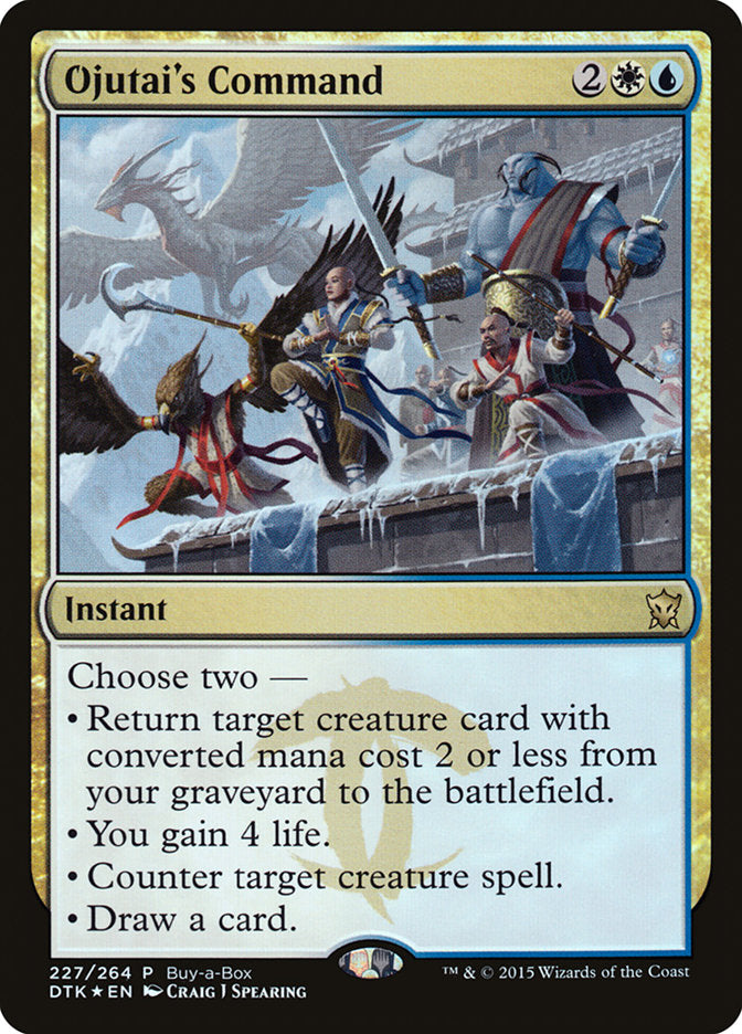 Ojutai's Command [Dragons of Tarkir Promos] | KingTCG.ca