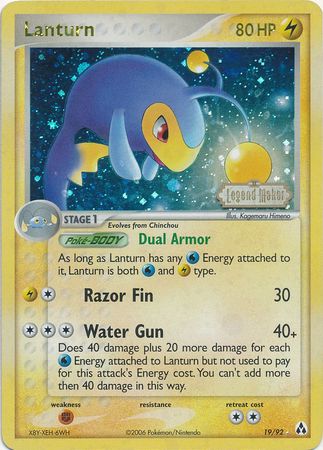 Lanturn (19/92) (Stamped) [EX: Legend Maker] | KingTCG.ca