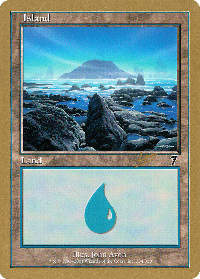 Island (rl334) (Raphael Levy) [World Championship Decks 2002] | KingTCG.ca