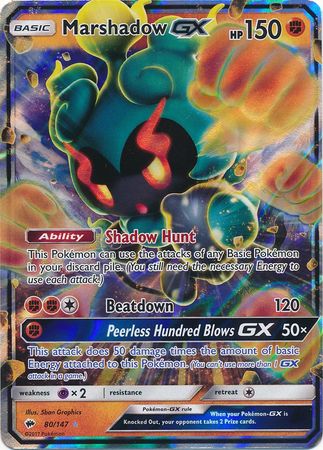 Marshadow GX  (80/147) (Jumbo Card) [Sun & Moon: Burning Shadows] | KingTCG.ca