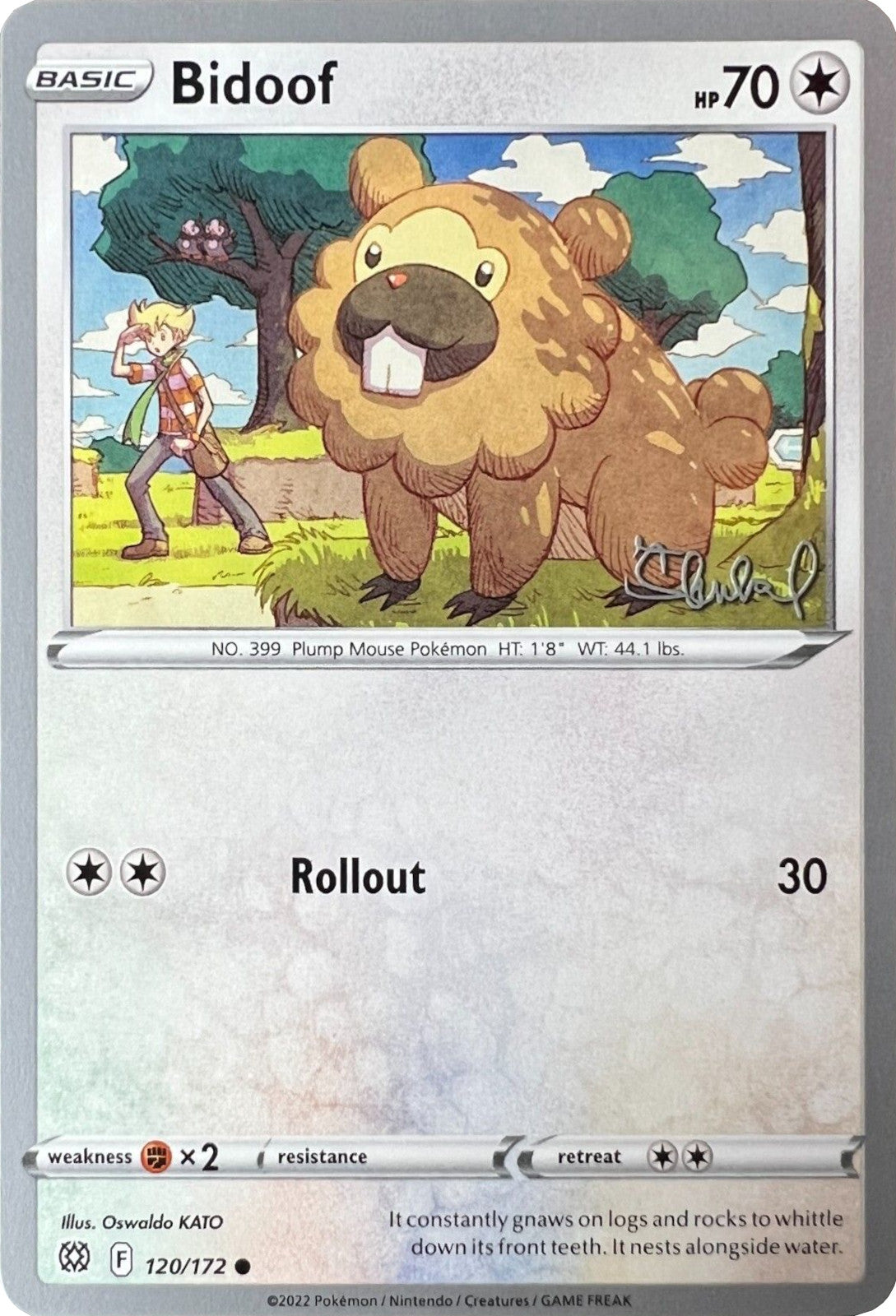 Bidoof (120/172) (ADP - Ondrej Skubal) [World Championships 2022] | KingTCG.ca