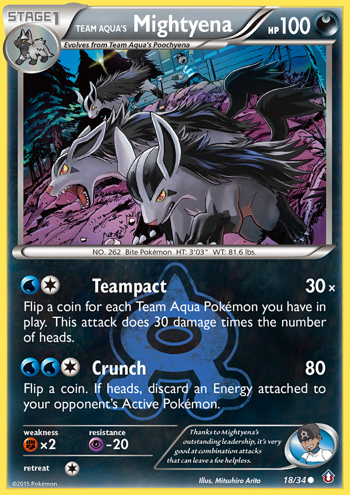 Team Aqua's Mightyena (18/34) [XY: Double Crisis] | KingTCG.ca