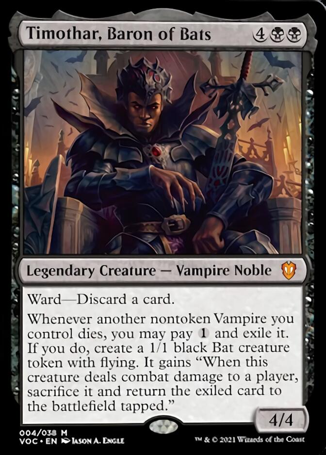 Timothar, Baron of Bats [Innistrad: Crimson Vow Commander] | KingTCG.ca