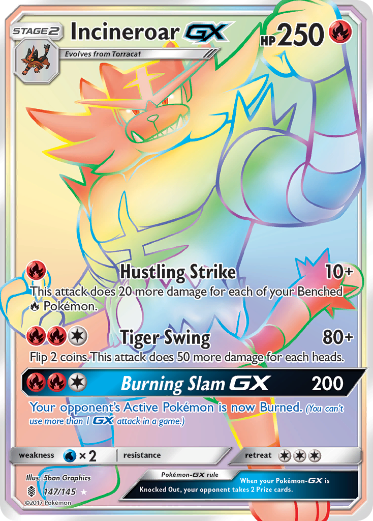 Incineroar GX (147/145) [Sun & Moon: Guardians Rising] | KingTCG.ca