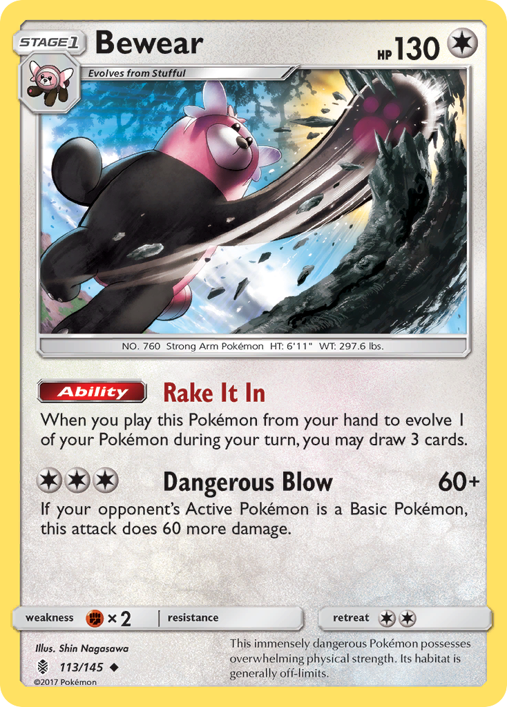 Bewear (113/145) [Sun & Moon: Guardians Rising] | KingTCG.ca