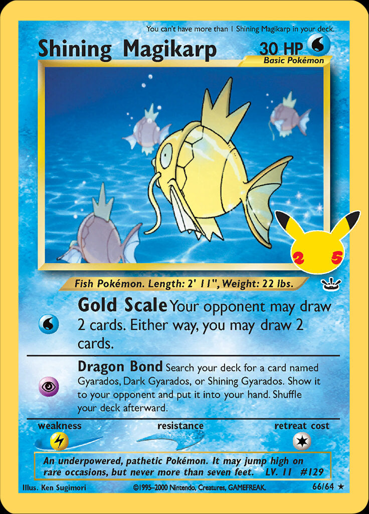 Shining Magikarp (66/64) [Celebrations: 25th Anniversary - Classic Collection] | KingTCG.ca