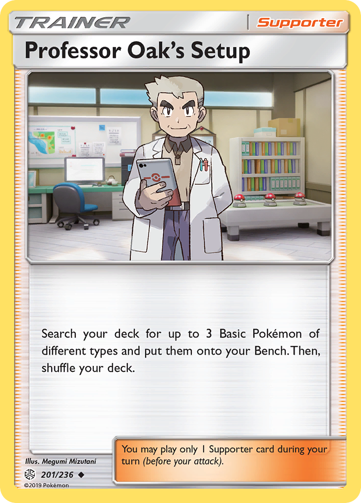 Professor Oak's Setup (201/236) [Sun & Moon: Cosmic Eclipse] | KingTCG.ca