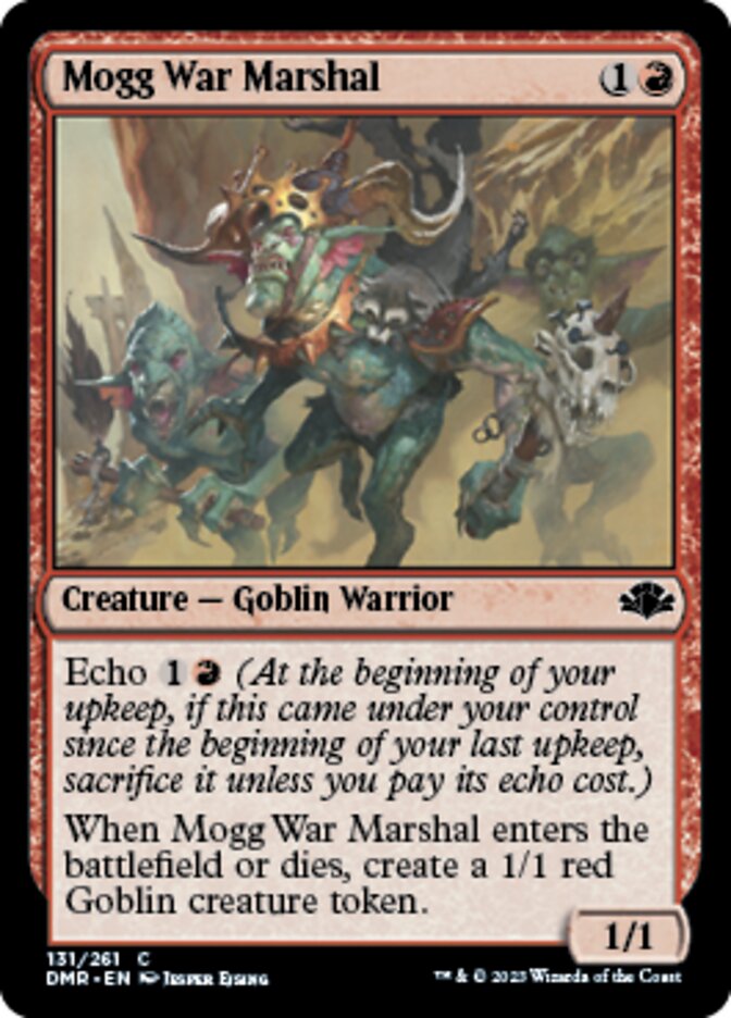 Mogg War Marshal [Dominaria Remastered] | KingTCG.ca