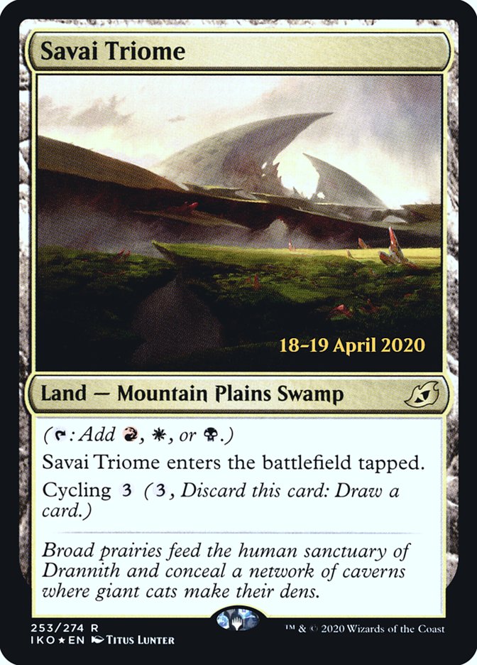 Savai Triome  [Ikoria: Lair of Behemoths Prerelease Promos] | KingTCG.ca