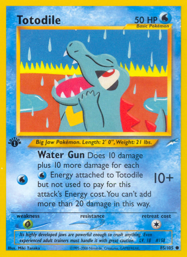 Totodile (85/105) [Neo Destiny 1st Edition] | KingTCG.ca