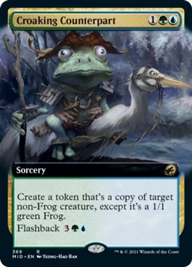 Croaking Counterpart (Extended) [Innistrad: Midnight Hunt] | KingTCG.ca