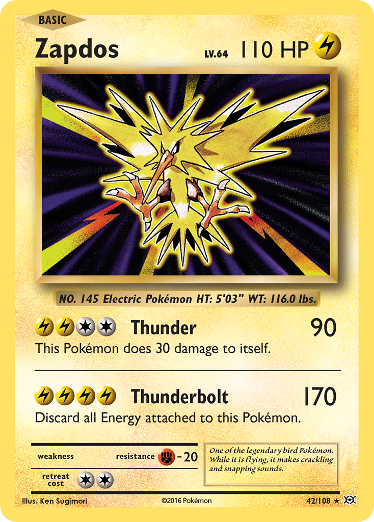 Zapdos (42/108) [XY: Evolutions] | KingTCG.ca