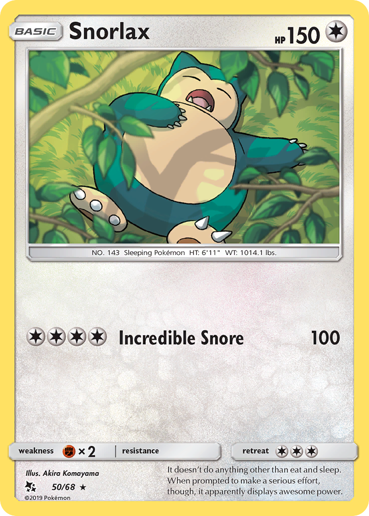 Snorlax (50/68) [Sun & Moon: Hidden Fates] | KingTCG.ca