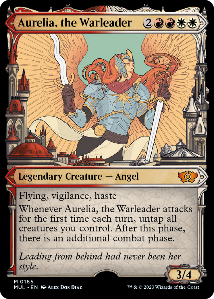 Aurelia, the Warleader (Halo Foil) [Multiverse Legends] | KingTCG.ca