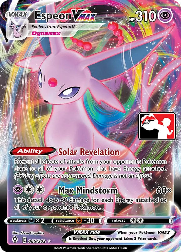 Espeon VMAX (065/203) [Prize Pack Series One] | KingTCG.ca