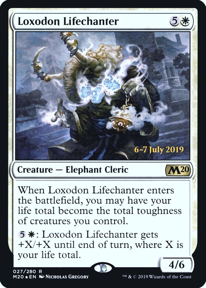 Loxodon Lifechanter  [Core Set 2020 Prerelease Promos] | KingTCG.ca