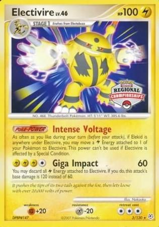 Electivire (3/130) (Regional Championship Promo) [Diamond & Pearl: Base Set] | KingTCG.ca