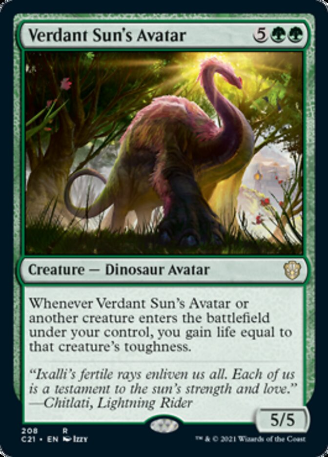 Verdant Sun's Avatar [Commander 2021] | KingTCG.ca