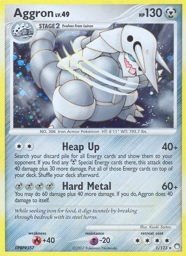 Aggron (1/123) [Diamond & Pearl: Mysterious Treasures] | KingTCG.ca