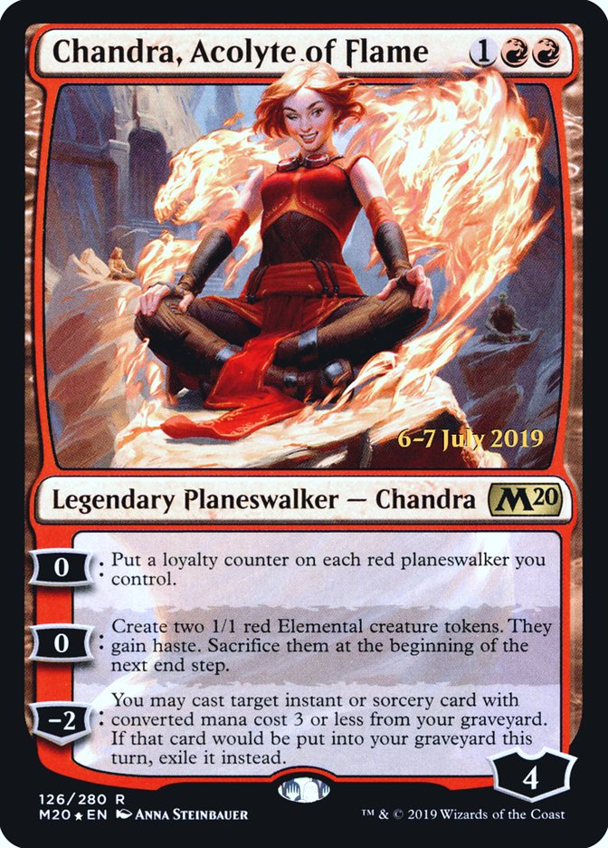 Chandra, Acolyte of Flame  [Core Set 2020 Prerelease Promos] | KingTCG.ca