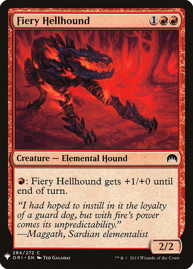 Fiery Hellhound [Mystery Booster] | KingTCG.ca