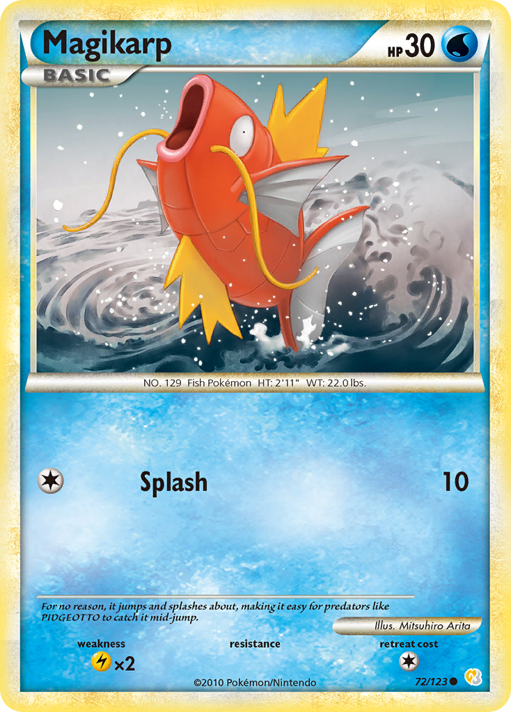 Magikarp (72/123) [HeartGold & SoulSilver: Base Set] | KingTCG.ca