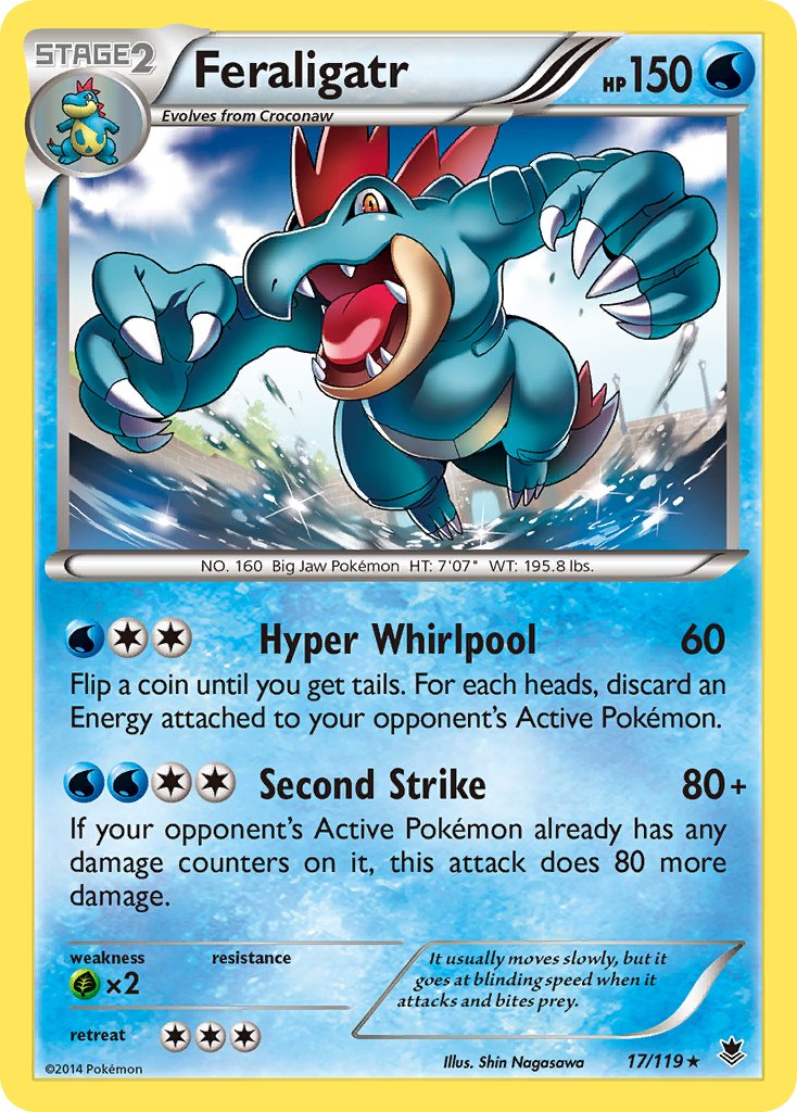 Feraligatr (17/119) (Theme Deck Exclusive) [XY: Phantom Forces] | KingTCG.ca