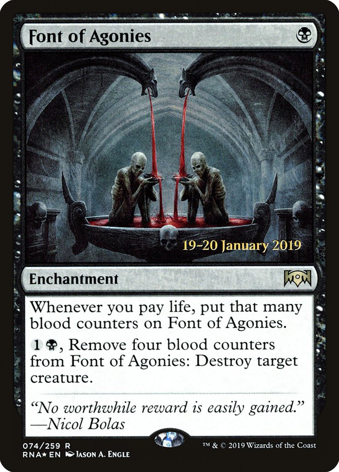 Font of Agonies [Ravnica Allegiance Prerelease Promos] | KingTCG.ca